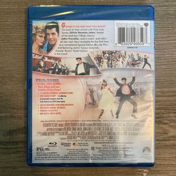 Grease Rockin’ Rydell Edition Blu-Ray Only No Digital - Picture 3 of 6